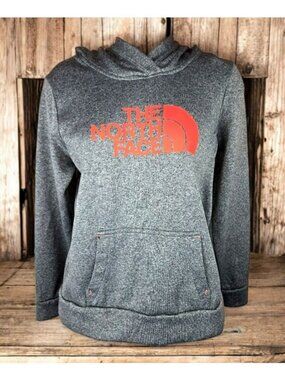 The North Face Womens Grey & Red Pullover Hoodie Small